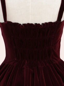 Sweet Lolita JSK Dress Velour Lace Up Ruffle Lolita Jumper Skirts -AYA Cosplay Shop 019bbf39 c4e0 45d9 9f5c 8acc11780004