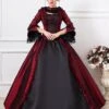 Prom Dress Victorian Dress Rococo Ball Gown Half Sleeves Dark Red Vintage Dress Halloween -AYA Cosplay Shop 021d8eb8 67fc 4ce2 8978 4d0d534d4d25