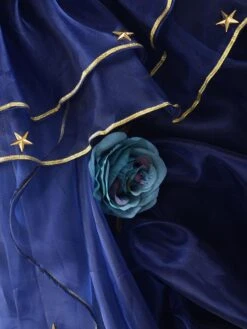 Dark Navy Retro Costume Vintage Ruffle Beaded Ball Gown Dress Costume -AYA Cosplay Shop 03972e2e 3541 45fc aec0 f7322a518337