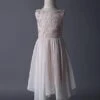 Blush Pink Flower Girl Boho Dress Tea Length Lace Chiffon Irregular Design Kids Party Dresses -AYA Cosplay Shop 06c1a703 353b 4fdb badc b84a4435980b