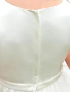 Flower Girl Dress Ivory Boho Pearls Beaded Tutu Dress Satin Sash Knee Length Kids Toddlers Party Dresses -AYA Cosplay Shop 0713cc34 c032 48ff 8b6c ca51995609f9