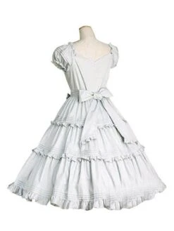 Sweet Lolita Dress OP White Cotton Short Sleeve Lolita One Piece Dress -AYA Cosplay Shop 0a4fdb89 6bed 461d ab21 06bd1c2f5ccb