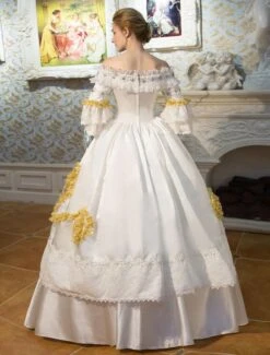 White Retro Costumes Flared Sleeve Off The Shoulder Victorian Vintage Maxi Dress Halloween 13 White Retro Costumes Flared Sleeve Off The Shoulder Victorian Vintage Maxi Dress Halloween -AYA Cosplay Shop 11987c9b 5b72 43e5 a2a2 5d5a790a1cc4