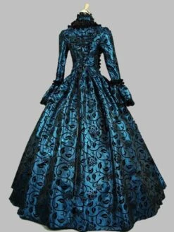 Prom Dress Victorian Dress Rococo Baroque Lace Ruffles Marie Antoinette Long Sleeves Vintage Party Dresses Halloween -AYA Cosplay Shop 201708251745148581038