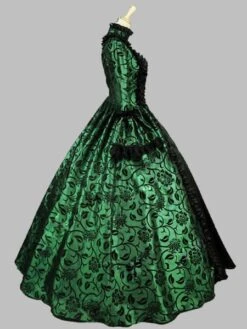 Prom Dress Victorian Dress Rococo Baroque Lace Ruffles Marie Antoinette Long Sleeves Vintage Party Dresses Halloween -AYA Cosplay Shop 20170825174515141788