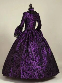 Prom Dress Victorian Dress Rococo Baroque Lace Ruffles Marie Antoinette Long Sleeves Vintage Party Dresses Halloween -AYA Cosplay Shop 201708251745155865098