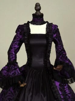 Prom Dress Victorian Dress Rococo Baroque Lace Ruffles Marie Antoinette Long Sleeves Vintage Party Dresses Halloween -AYA Cosplay Shop 201708251745158587669