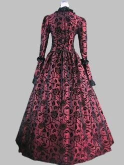 Prom Dress Victorian Dress Rococo Baroque Lace Ruffles Marie Antoinette Long Sleeves Vintage Party Dresses Halloween -AYA Cosplay Shop 201708251745162687422