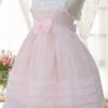 Sweet Lolita JSK Dress Organza Lace Bow Pink Lolita Jumper Skirt
