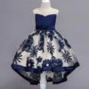 Flower Girl Dresses Lace High Low Kids Formal Dress Asymmetrical Little Girls Social Party Dress -AYA Cosplay Shop 201812241442020143168