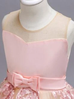 Flower Girl Dresses Lace High Low Kids Formal Dress Asymmetrical Little Girls Social Party Dress -AYA Cosplay Shop 201812241442056038792