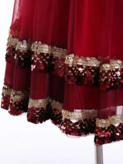 Flower Girl Dresses Sequin Tulle Sleeveless A Line Sash Kids Formal Dress -AYA Cosplay Shop 201903131210471685939