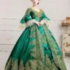 Prom Dress Victorian Dress Costume Green Baroque Masquerade Ball Gowns Royal Victoria Era Clothing Retro Costume Carnival -AYA Cosplay Shop 201903191627337064660