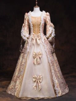 Victorian Dress Costume Women's Red Baroque Masquerade Ball Gowns Ruffles Trumpet Half Sleeves Dress -AYA Cosplay Shop 201903191627444108970