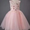 Wedding Flower Girl Dress Formal Lace Floral Tulle Knee Length Dresses For Kids -AYA Cosplay Shop 201906191623223209239