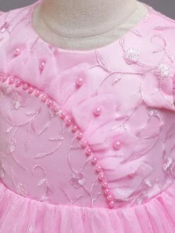 Blue Teenage Girls Dress Summer Children Party Elegant Princess Long Tulle Baby Girls Kids Lace Wedding Ceremony Dresses -AYA Cosplay Shop 201910211835110261295