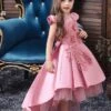 Kids Dress Princess Party Bows Jewel Neck Sleeveless 5 Colors Flower Girl Dress -AYA Cosplay Shop 201910221533576868269