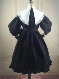 Classic Lolita OP Dress Color Block Frill Lolita One Piece Dresses -AYA Cosplay Shop 202001171442235258268