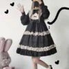 Classic Lolita OP Dress Ruffles Bow Lace Lolita One Piece Dresses -AYA Cosplay Shop 202001171647420198438