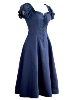 Classic Lolita OP Dress Puff Sleeve Lace Up Ruffles Lolita One Piece Dresses -AYA Cosplay Shop 202001201731325355728