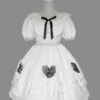 Sweet Lolita OP Dress Ruffles Short Sleeves Lolita One Piece Dresses -AYA Cosplay Shop 202005291530536192429