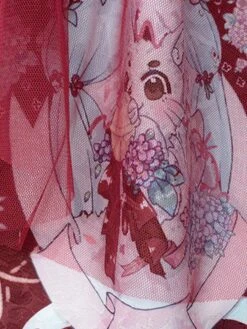 Sweet Lolita JSK Dress Neverland Print Open Front Bows Ruffles Lolita Jumper Skirts -AYA Cosplay Shop 202006041749438532800