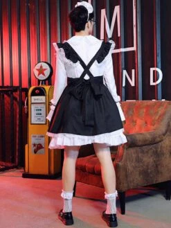 Cross Dresser Lolita OP Dress Long Sleeves Lolita Dresses Outfit -AYA Cosplay Shop 202006241315228729445