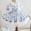 Kids Lolita Dress Floral Print Flower Girl Dress -AYA Cosplay Shop 202008081402153526913
