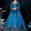 Rococo Victorian Retro Costume Dress Prom Dress Royal Blue Masquerade Lace Cotton Cosplay Costume Carnival -AYA Cosplay Shop 202009041432116713634