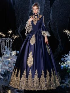 Rococo Victorian Retro Costume Dress Prom Dress Masquerade Lace Cotton Cosplay Costume Carnival -AYA Cosplay Shop 202009041432185168152