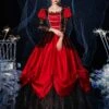 Prom Dress Rococo Victorian Retro Costume Dress Masquerade Semi Sheer Lace Cotton Cosplay Costume Carnival -AYA Cosplay Shop 202009041438333061119