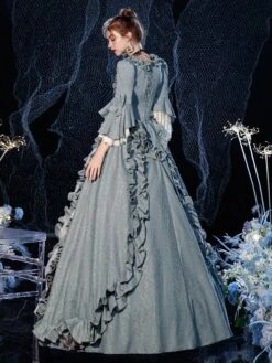 Prom Dress Rococo Victorian Retro Costume Dress Layered Ruffles Cosplay Costume Carnival -AYA Cosplay Shop 202009041438485548003