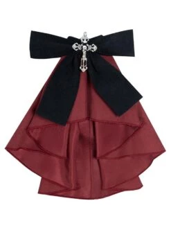 Gothic Lolita OP Dress Military Style 4 Pieces Set Black Academic Lolita Outfits -AYA Cosplay Shop 202012011937172084059