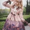 Classic Lolita OP Dress Infanta Alice Theme Lace Sleeveless Polyester Casual Apricot Lolita One Piece Dresses