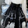 Sweet Lolita SK Dress Swan Pattern Ruffles Polyester Back Lolita Skirts -AYA Cosplay Shop 202104302125455824405