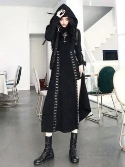 Gothic OP Dress Polyester Metallic Pattern Long One Piece Dress -AYA Cosplay Shop 202106111418414972195