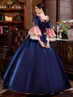 Prom Dress Pink Retro Costumes Dress For Women Euro-Style Marie Antoinette Costume Party Prom Dress -AYA Cosplay Shop 202108231905161806884