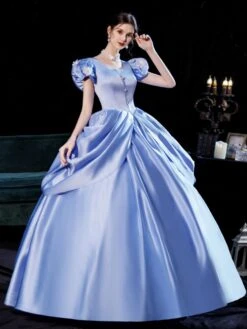 Retro Costumes Dress For Women Light Sky Blue Euro-Style Marie Antoinette Costume Party Prom Dress -AYA Cosplay Shop 202108231906011466441
