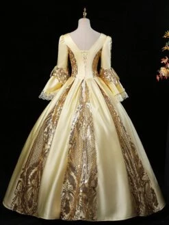 Prom Dress Red Retro Marie Antoinette Costume Masquerade Ball Gown -AYA Cosplay Shop 202108231906092242215