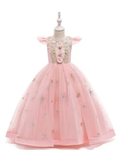 Party Dress For Christmas Red Polyester Fiber Sleeveless Christmas Holidays Princess Dress -AYA Cosplay Shop 202110271950477527381