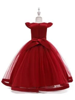 Party Dress For Christmas Red Polyester Fiber Sleeveless Christmas Holidays Princess Dress -AYA Cosplay Shop 202110271950494568592