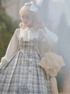 Sweet Lolita Dress Polyester Long Sleeves Academic Lolita Dress -AYA Cosplay Shop 202111171540077207580