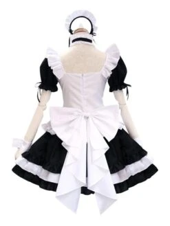 Sweet Lolita OP Dress Polyester Short Sleeves Ruffles Bows Sweet Lolita One Piece Dress -AYA Cosplay Shop 202111181617546027175