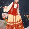 Chinese Style Lolita OP Dress 3-Piece Set Long Sleeve Red Lolita Dress Outfit -AYA Cosplay Shop 202112061014278129744