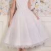 White Flower Girl Dresses Jewel Neck Sleeveless Lace Kids Party Dresses Social Party Dress -AYA Cosplay Shop 202112101407121216018