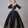 Prom Dress Polyester Half Sleeves Classical Lolita Dress Black -AYA Cosplay Shop 202202101503105066750