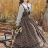 Classical Country Lolita Dress Polyester Plaid Jumper Lolita Dresses -AYA Cosplay Shop 202202141544151684050