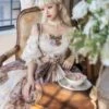 Classic Lolita Dress Fairy Tale Bows Golden Lolita JSK Dress -AYA Cosplay Shop 202203231320593858155