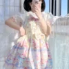 Sweet Lolita Dress Bear Pattern Polyester Sleeveless Lolita JSK Dress -AYA Cosplay Shop 202203231321499988201