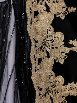 Prom Dress 2024 Rococo Short Sleeves Black Classic Victorian Dress With Headdress -AYA Cosplay Shop 202203281526397563950